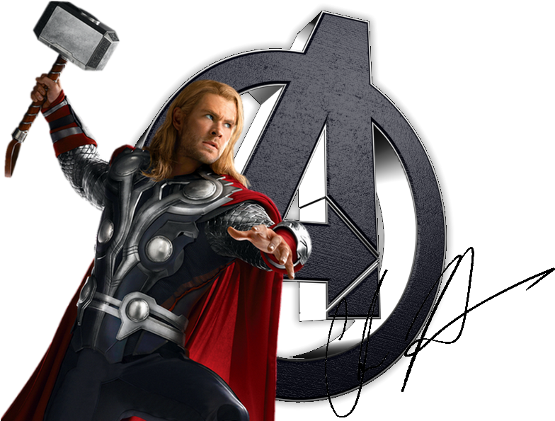 Chris H - Thor With Hammer White Background Clipart (800x600), Png Download