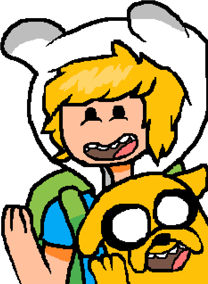 Finn And Jake - Cartoon Clipart (750x960), Png Download