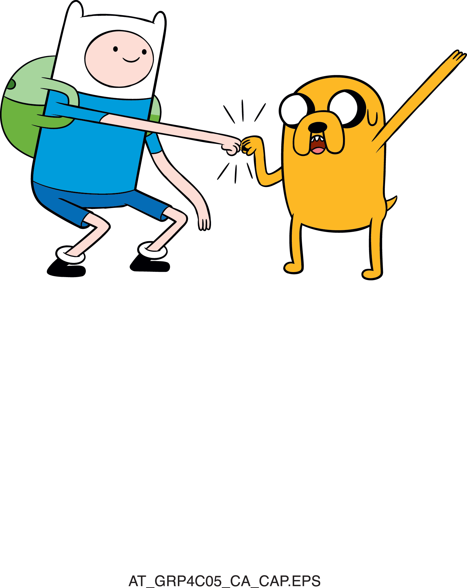 Adventure Time Fist Bump Clipart (1578x1984), Png Download
