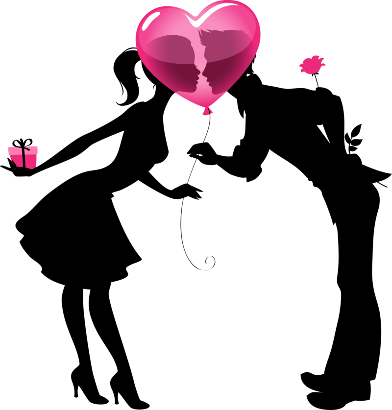 0 11154d B499568c Orig - Silueta De Enamorados Png Clipart (800x837), Png Download