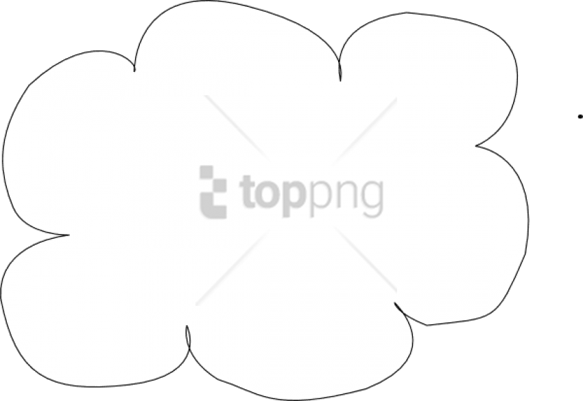 Free Png White Cloud Clipart Png Png Image With Transparent - Wolk Png (850x586), Png Download