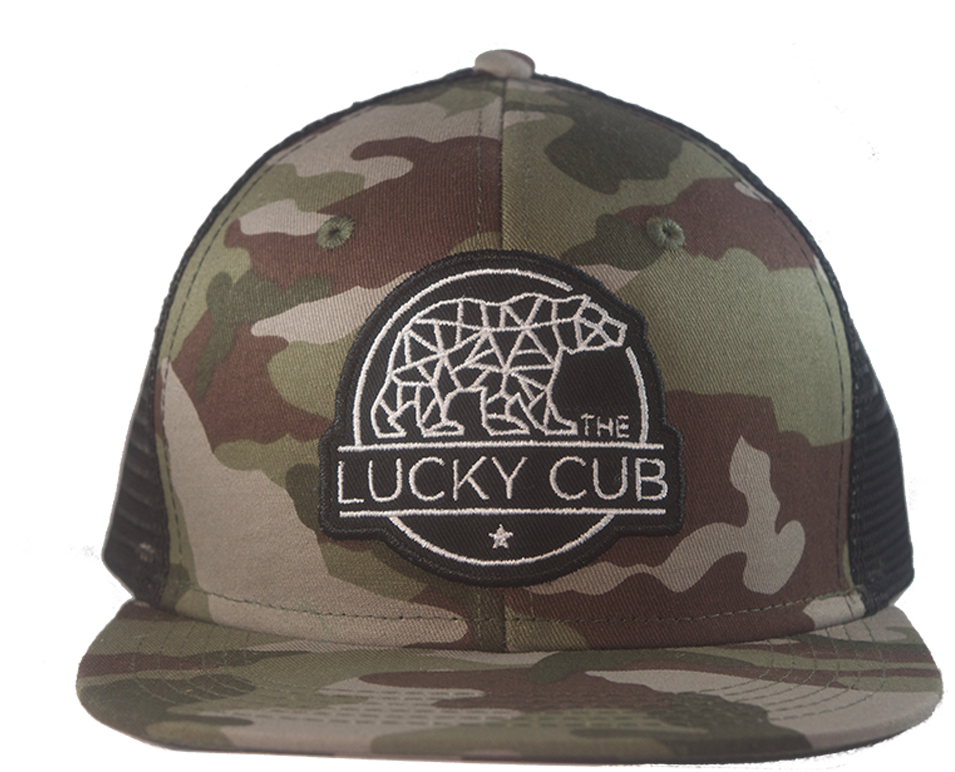 Army Camo Trucker Snapback Clipart (1000x1000), Png Download