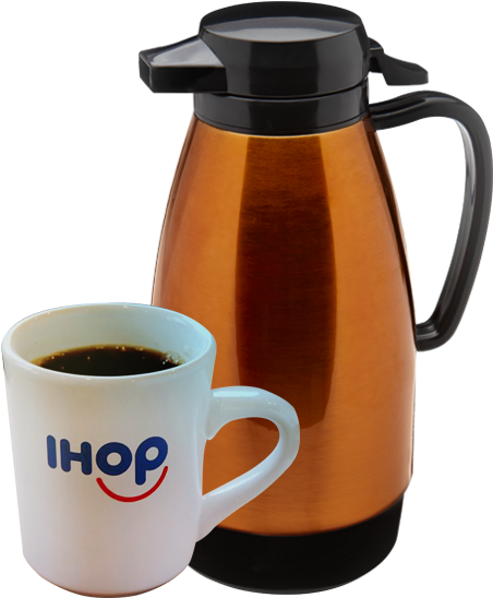 59 Años De Hacer Lo Que Amamos Con Una Sonrisa, Por - Never Empty Coffee Pot Ihop Clipart (600x556), Png Download