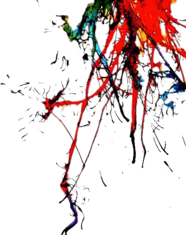 Paint Splotches Png - Transparent Background Neon Paint Splatter Clipart (594x749), Png Download