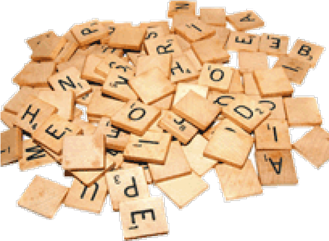 Scrabble Letters Clipart (640x480), Png Download