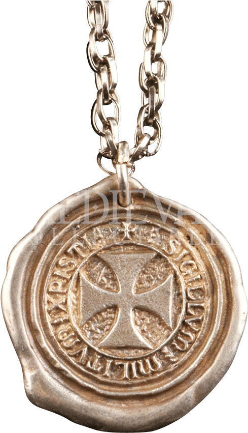 Knight Templar Seal Pendant Clipart (850x850), Png Download