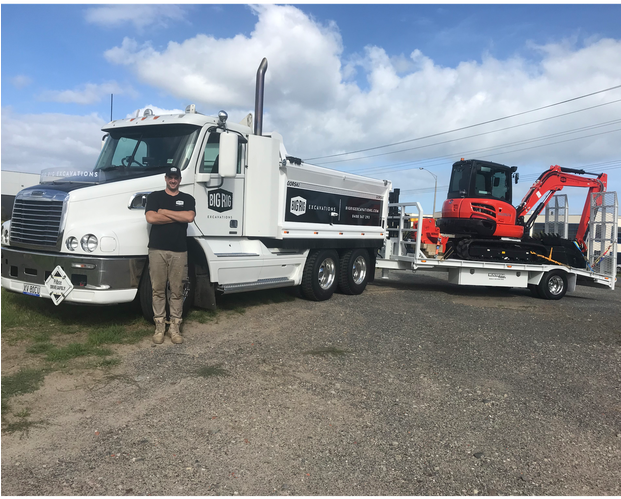 Big Rig Excavations - Pickup Truck Clipart (620x620), Png Download