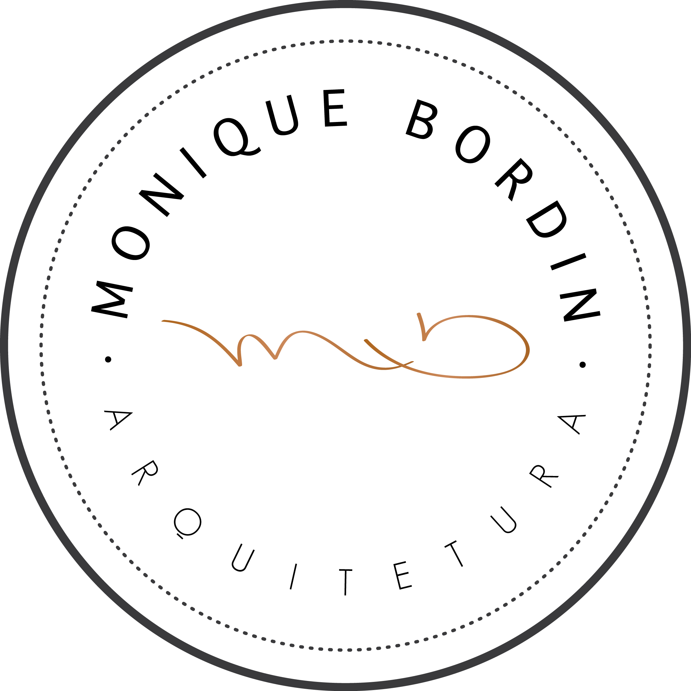Logo Monique Bordin Arquitetura Sem Fundo - Circle Clipart (2198x2198), Png Download
