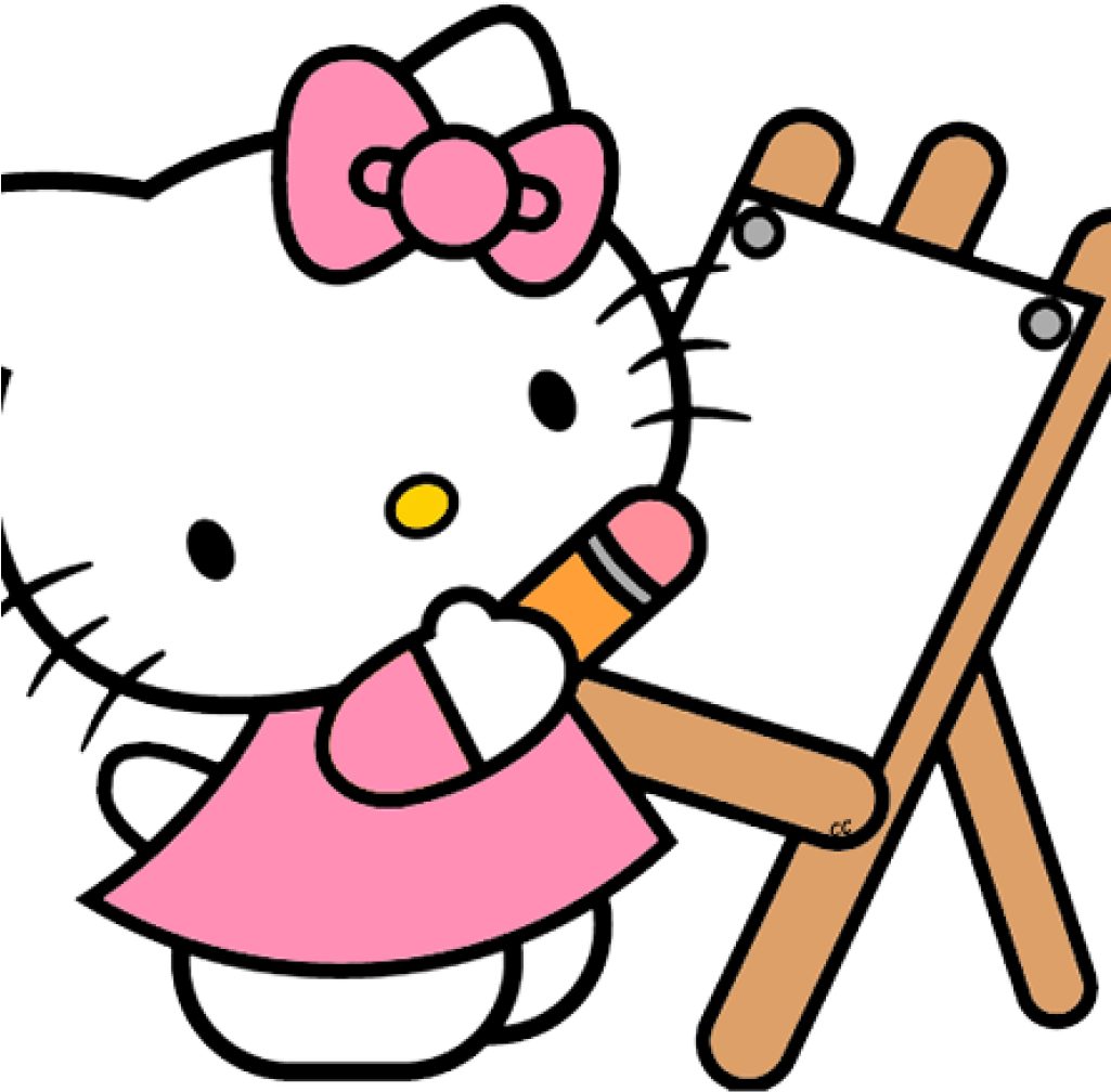 Kitty Clipart Hello Kitty Clip Art Cartoon Clip Art - Hello Kitty Printable Colouring Pages - Png Download (1024x1024), Png Download