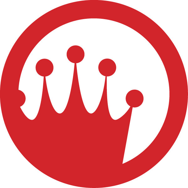 Red Kob Circle Crown Logo - Circle Clipart (600x600), Png Download