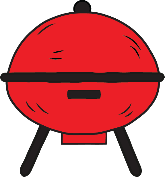 Bbq Grill Icon From Stickers Mega Bundle - Plan B Clipart (575x617), Png Download