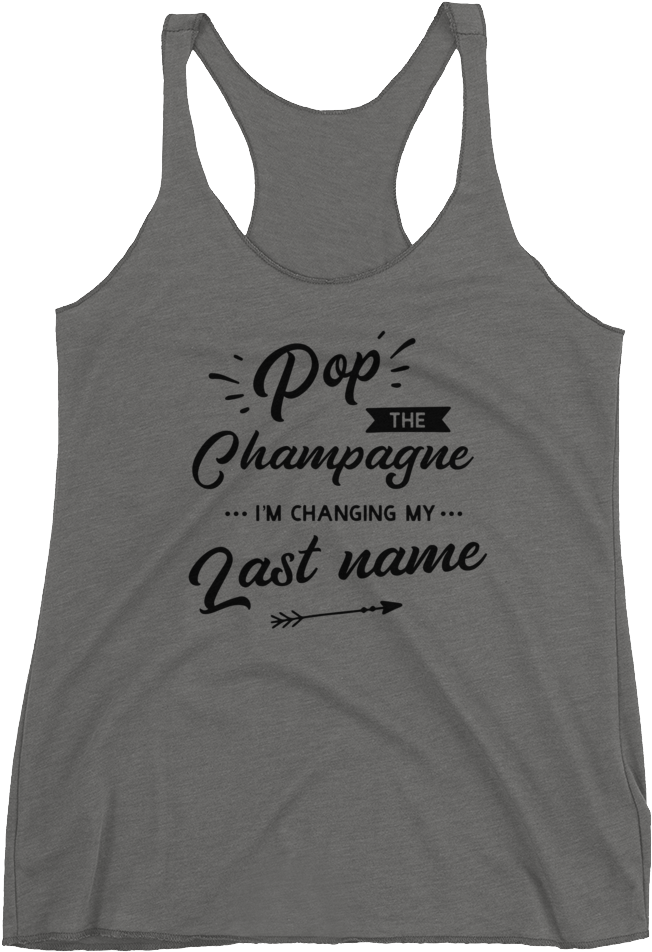 Women's Pop The Champagne Racerback - Active Tank Clipart (1000x1000), Png Download