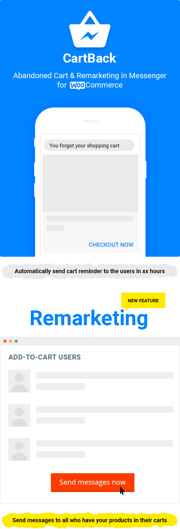Woocommerce Abandoned Cart & Remarketing In Facebook - Article Marketing Clipart (616x1801), Png Download