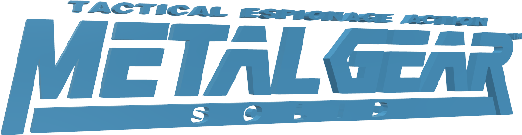 Metal Gear Solid 1 Logo - Metal Gear Solid Clipart (1432x837), Png Download
