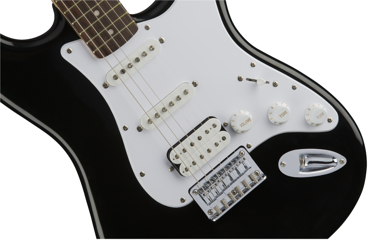 Black Squier Bullet Stratocaster Hss Hard Tail, Clipart (1280x836), Png Download