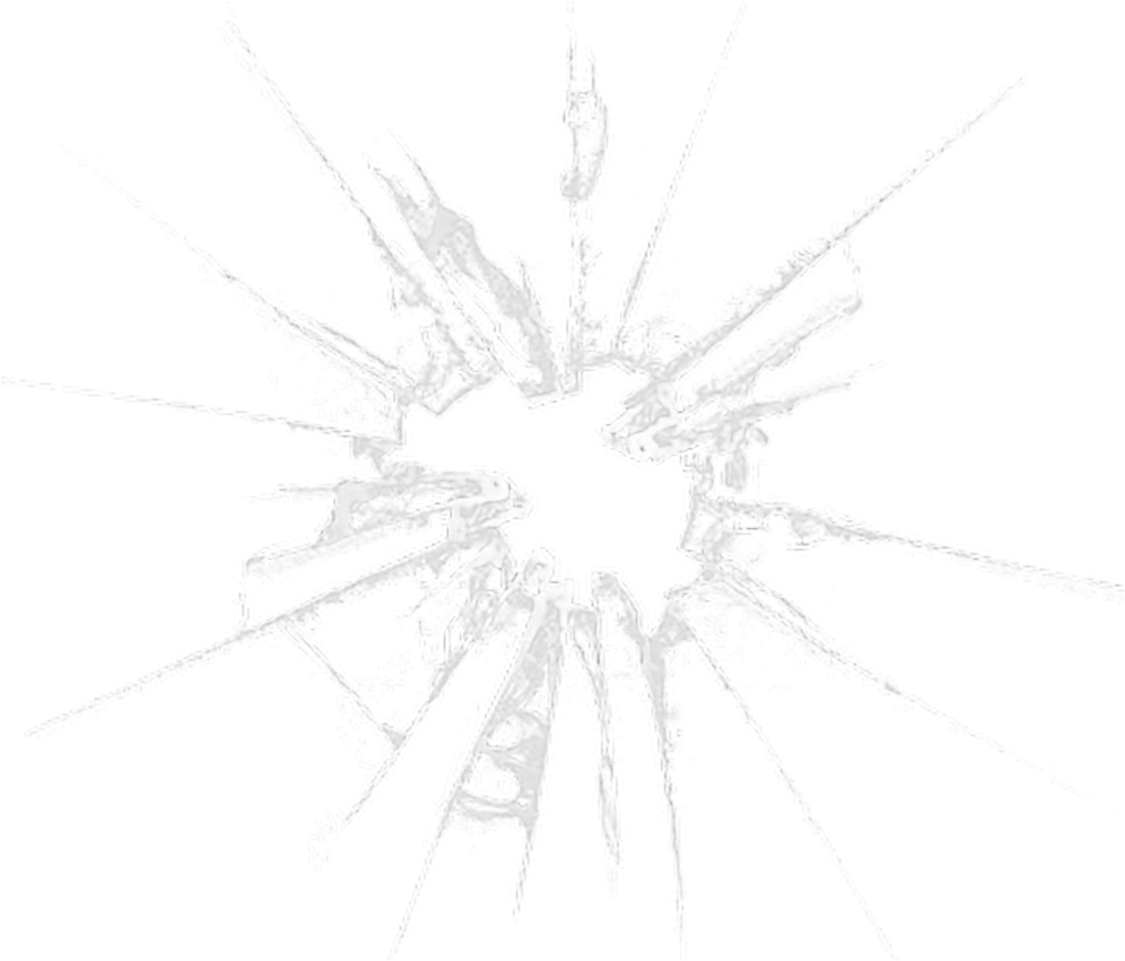 Glass Bullet Hole Png - Sketch Clipart (1016x868), Png Download