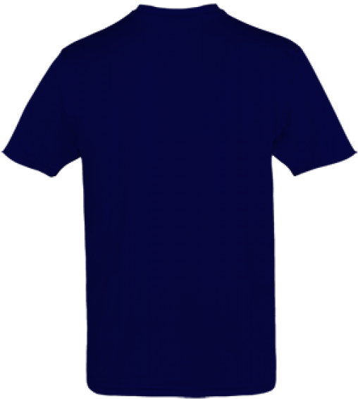 Classic T-shirt - Blue Shirt Png Back Clipart (600x600), Png Download