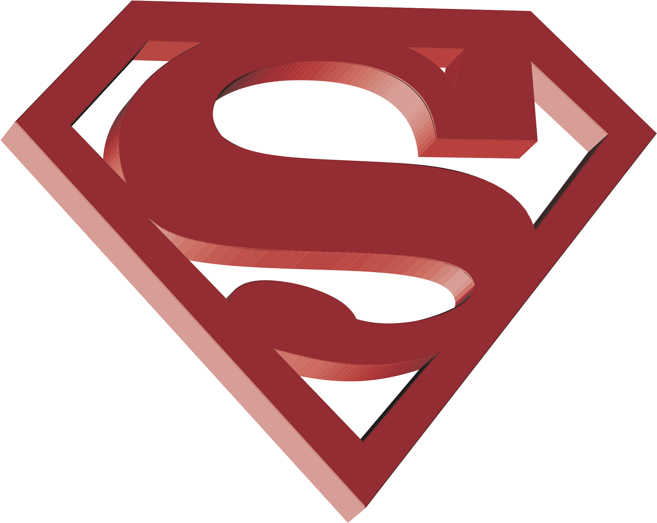Superman Logo Png Transparent - Black Superman Logo Clipart (2400x2400), Png Download
