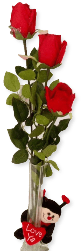 Roses In Vase - Garden Roses Clipart (960x960), Png Download