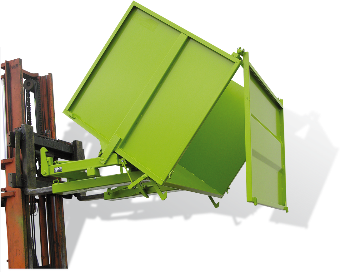 Tipping Skip With Front Door - Plywood Clipart (1294x880), Png Download