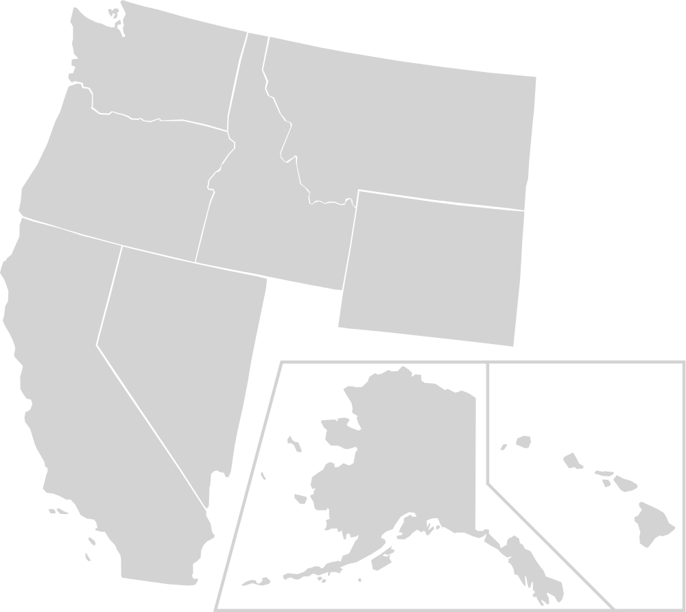 File Blankmap Usa States West Svg Wikimedia Commons - Blank Map Of Pacific Northwest Clipart (1000x893), Png Download