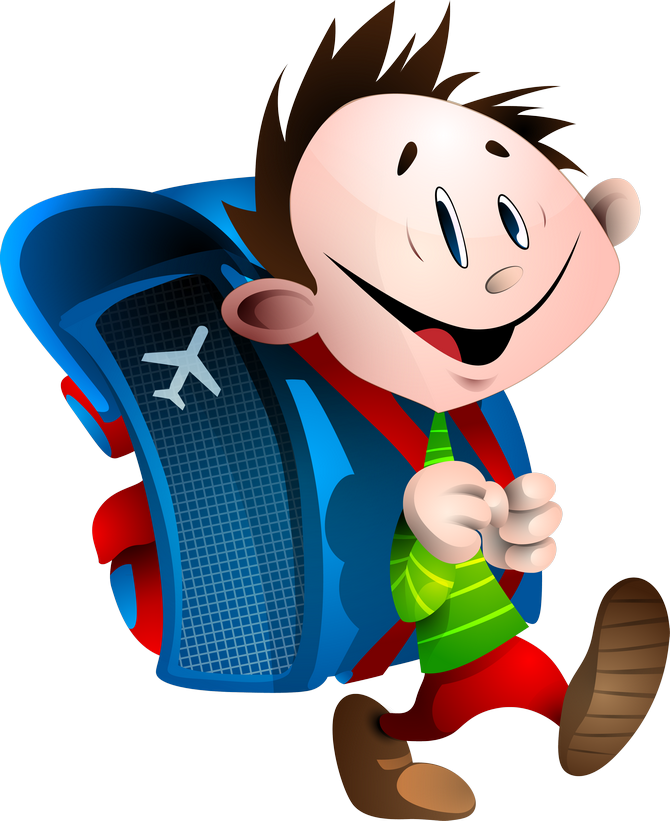 Escola & Formatura - Клипарт На Прозрачном Фоне Школьники Clipart (670x821), Png Download