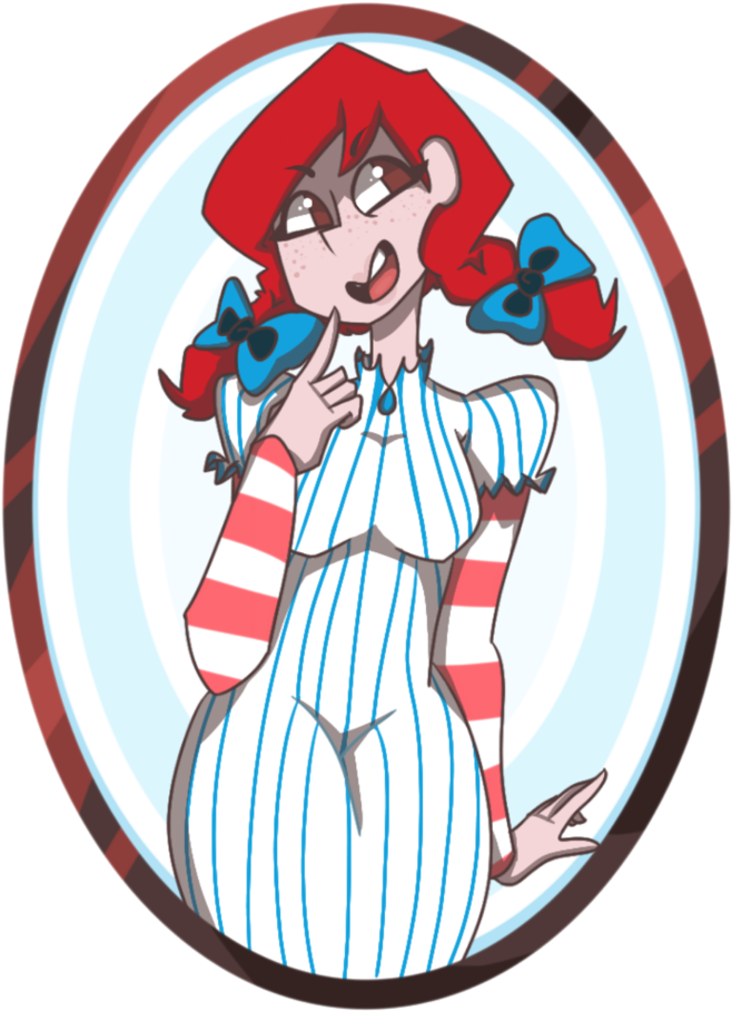 Clip Art Mcdonalds Drawing Wendy's - Cartoon - Png Download (658x908), Png Download