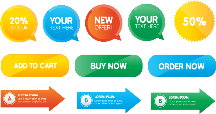 Cta Buttons Png - Button Clipart (1200x628), Png Download