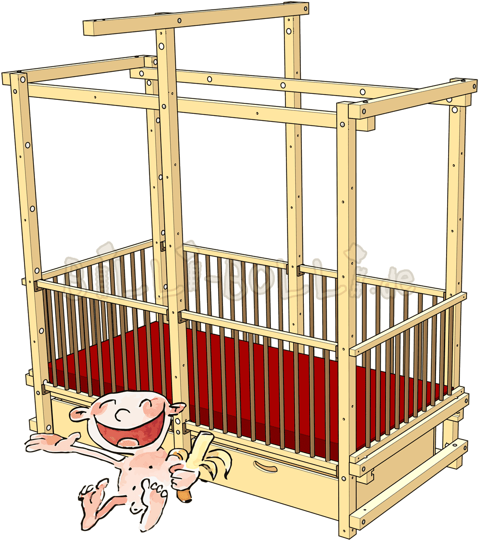 Baby Crib - Camas Para Niños Con Discapacidad Clipart (960x1083), Png Download