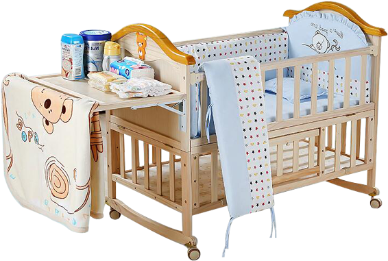 China Wooden Baby Crib, China Wooden Baby Crib Manufacturers - Camas D Madera En China Clipart (640x640), Png Download