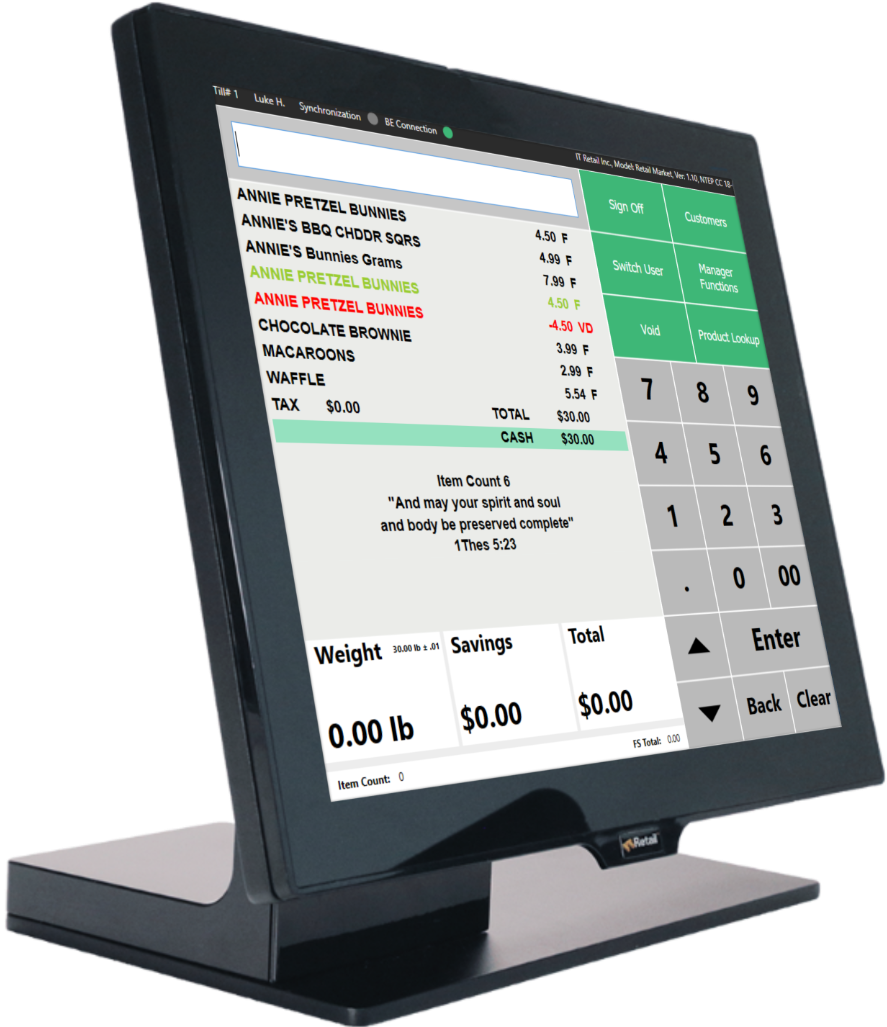 Grocery Store Pos System - Computer Monitor Clipart (900x1051), Png Download