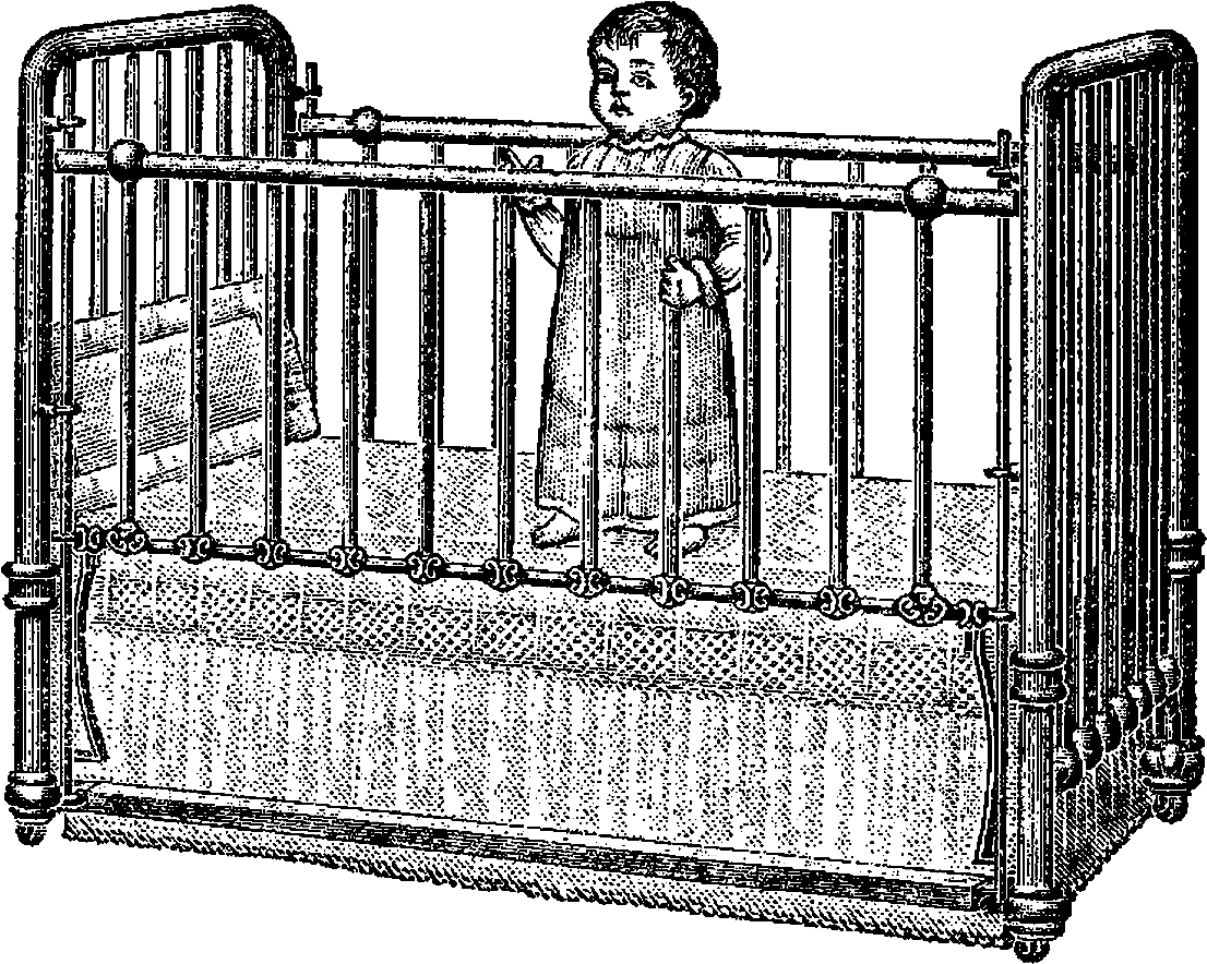 Download What A Spectacular Baby Crib It Is And Definitely Babies Cradle Clipart