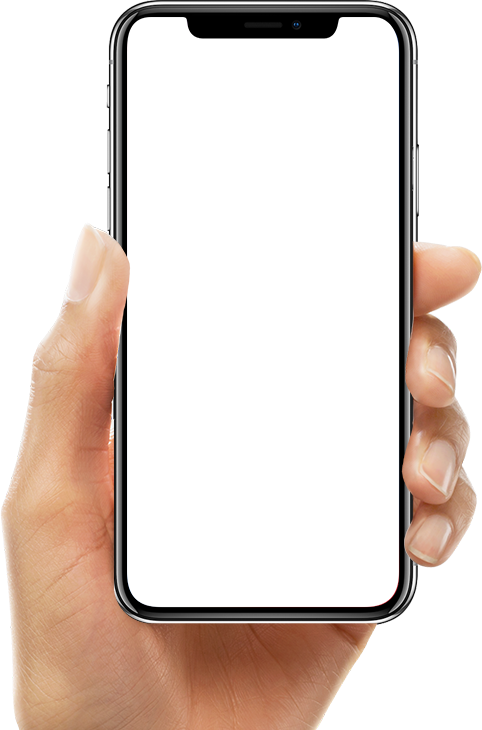 Hand With Phone - Smartphone Clipart (482x730), Png Download