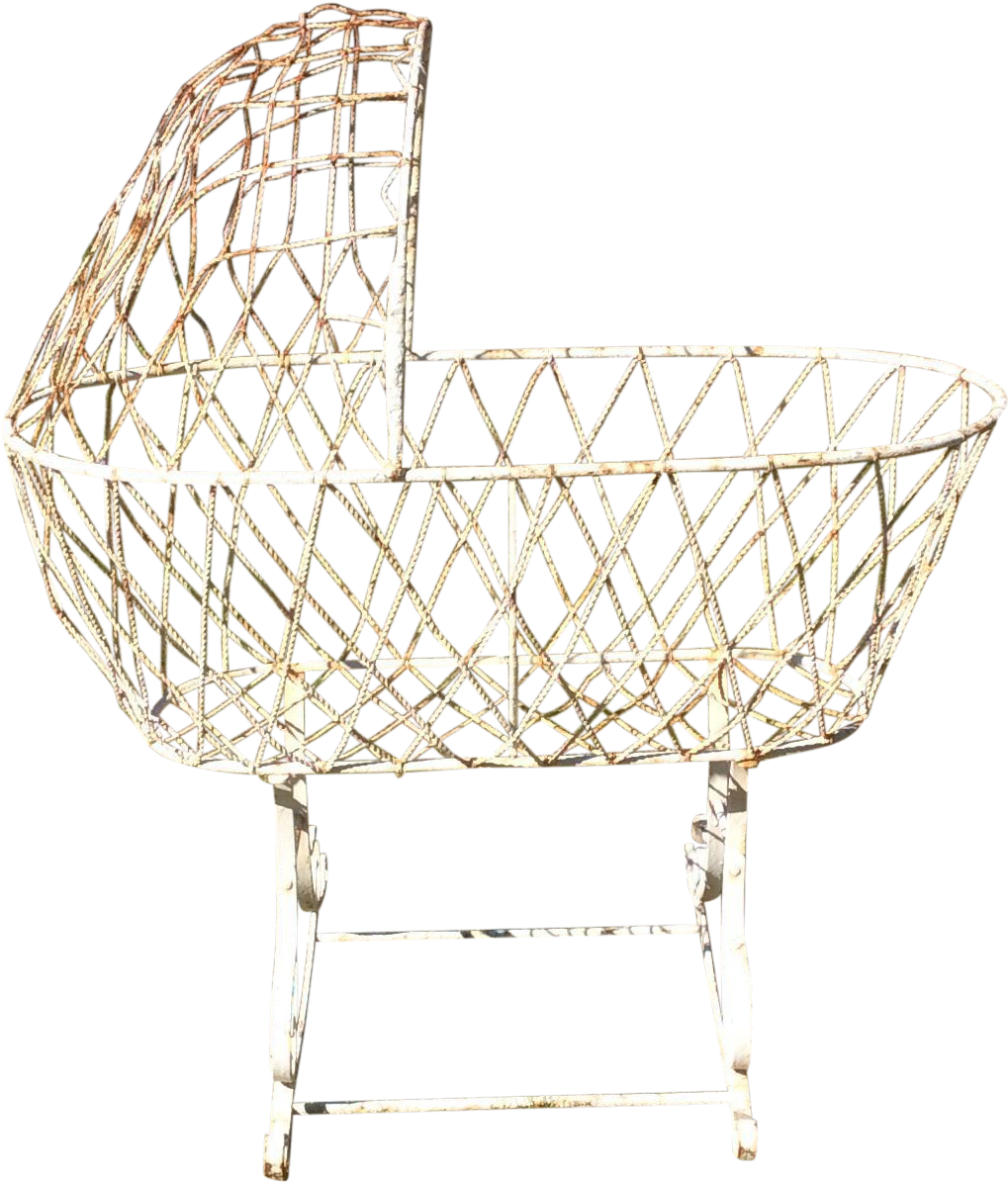 Crib Drawing Victorian - Shopping Cart Clipart (1131x1327), Png Download