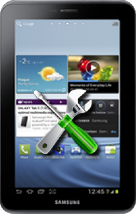 Samsung Galaxy Tab 2 - Samsung P3100 Hard Reset Clipart (760x880), Png Download