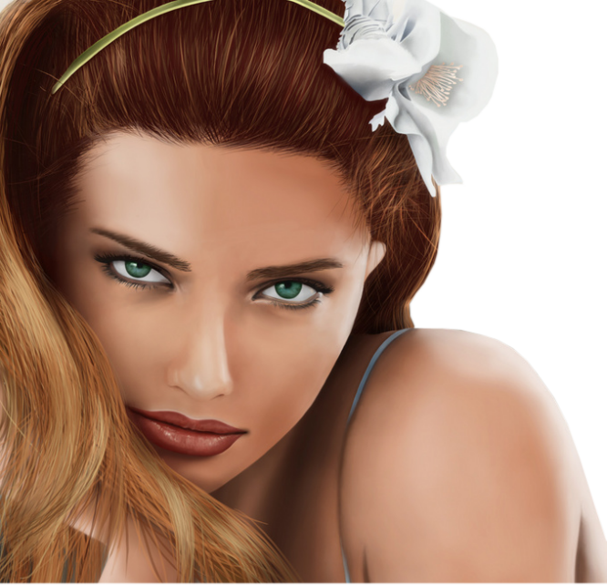 Adriana Lima - Sex Green Eyes Women Clipart (666x642), Png Download