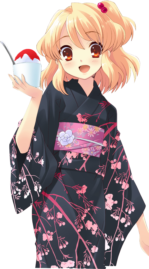 Anime Kimono Png - Anime Girl Kimono Png Clipart (546x1000), Png Download