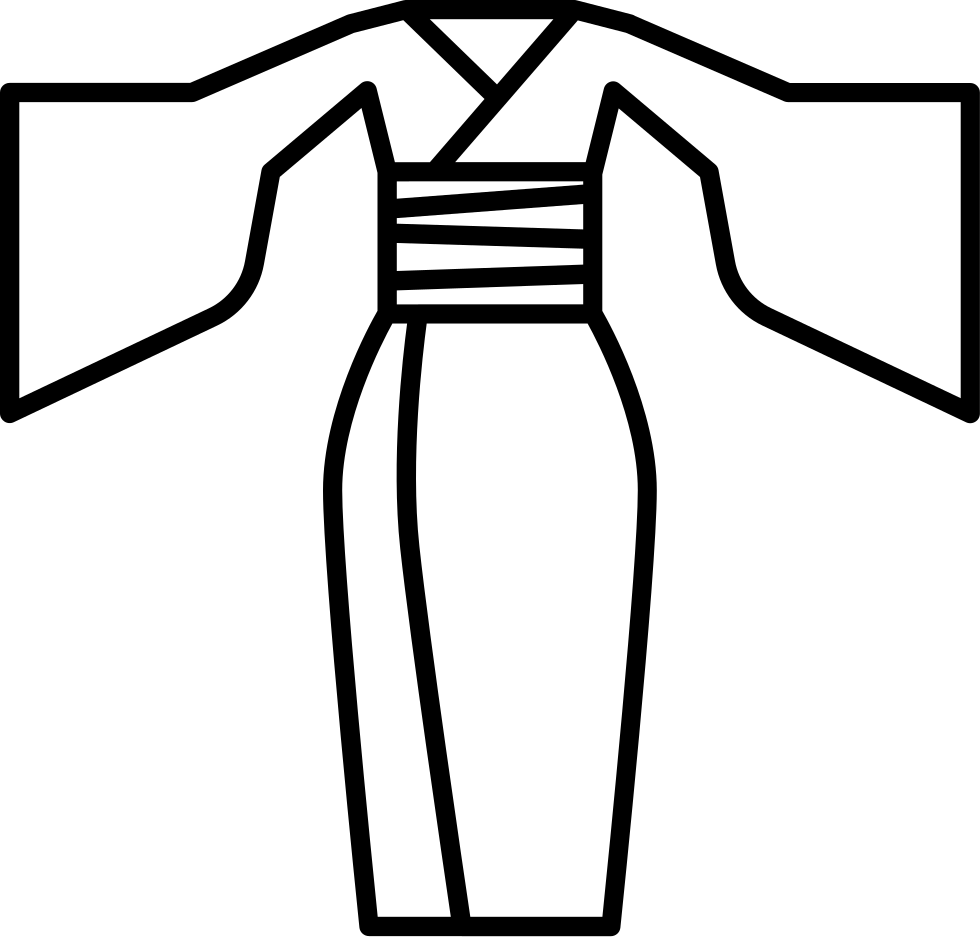Png File - Kimono Clip Art Transparent Png (980x937), Png Download
