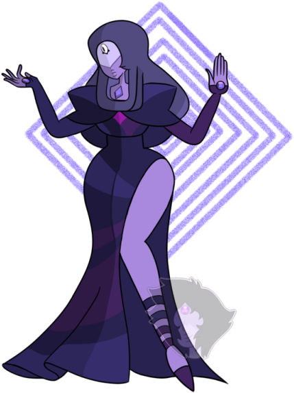 Garnet And Blue Diamond Fuse To Make Chambersite - Steven Universe Custom Gems Clipart (500x700), Png Download