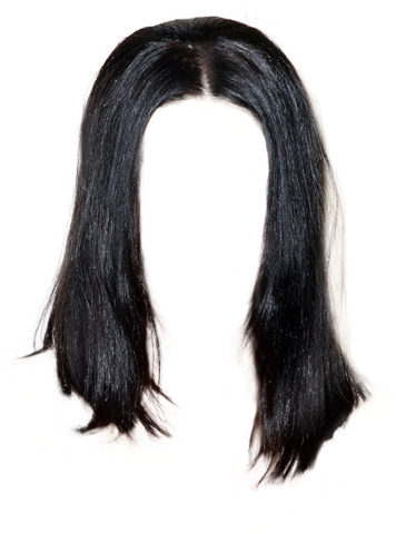 Adriana Lima Black Hair Clipart (521x625), Png Download
