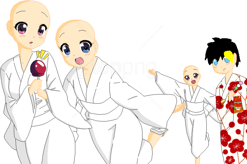 Free Png Kimono Collab Png Images Transparent - Cartoon Clipart (850x607), Png Download