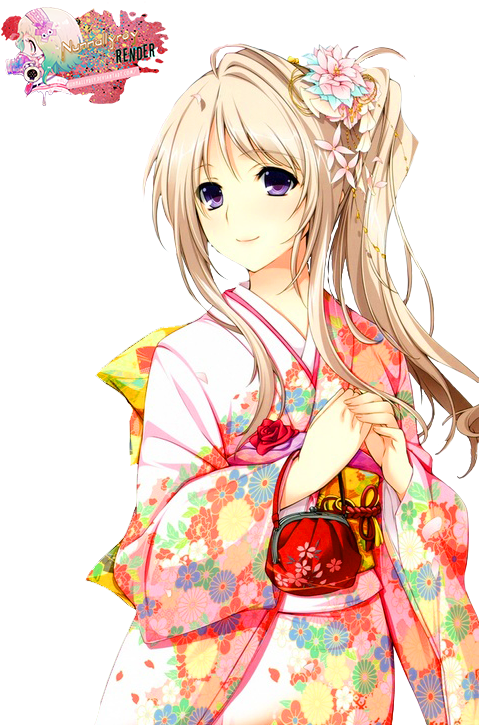 Kimono Girl 6 By Nunnallyrey - Anime Girls Wearing Kimonos Clipart (479x725), Png Download