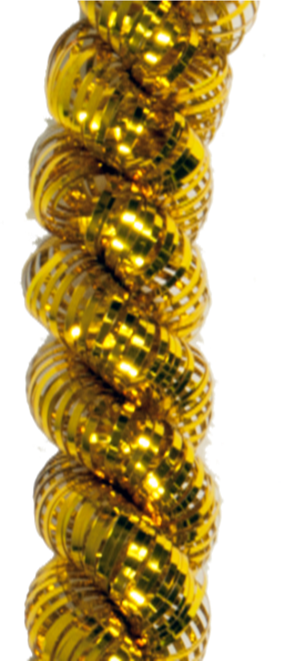 Ro1608 Roped 60inch Length Garland Gold - Bangle Clipart (652x1311), Png Download