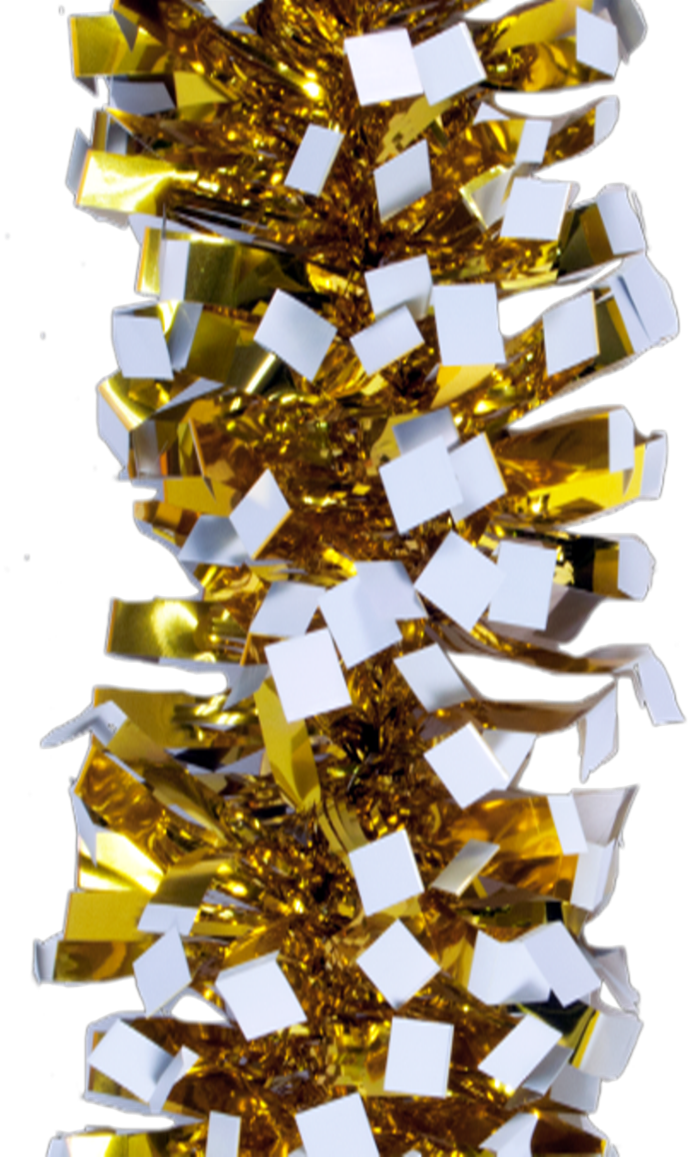 Pa1608 Plateau 60inch Length Garland Gold - Colorfulness Clipart (691x1157), Png Download