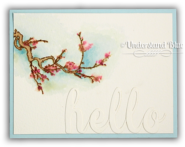 Under The Cherry Blossom Stamp & Die Bundle - Cherry Blossom Clipart (650x526), Png Download