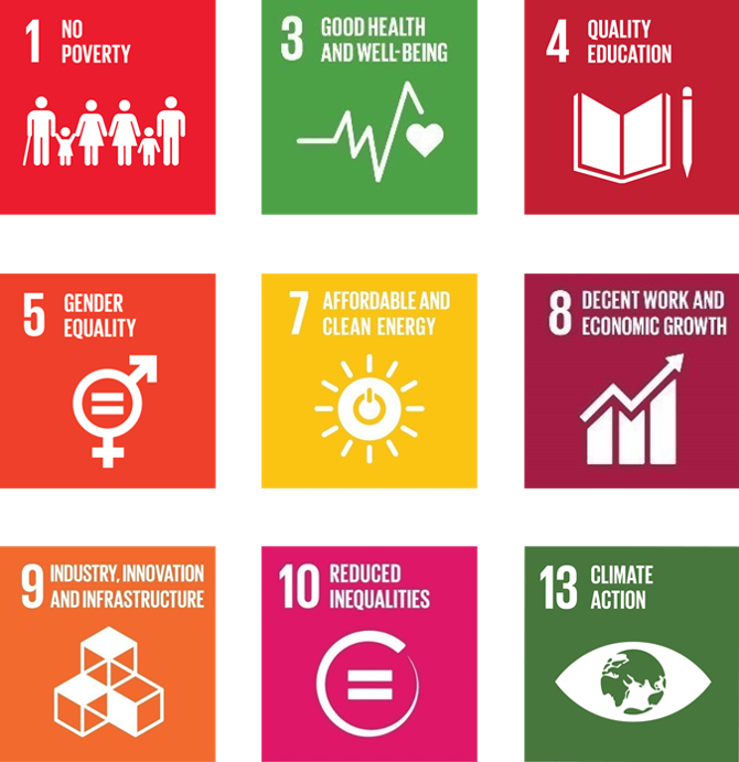 Are Pleased To Have Adopted Nine Of The @17sdgoals - Sustainable Development Quality Education Clipart (670x691), Png Download
