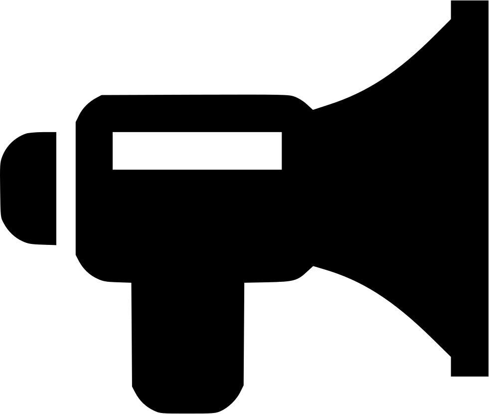 Megaphone Bullhorn Comments Clipart (981x830), Png Download