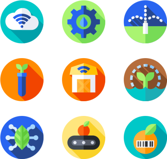 Smart Farm - Circle Clipart (600x564), Png Download