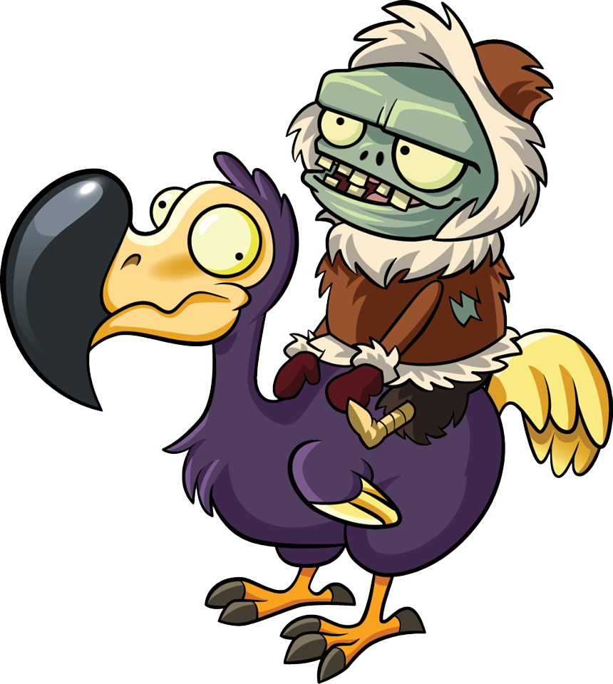 Dodo Clipart Transparent - Plants Vs Zombies 2 Luck Zombie - Png Download (860x960), Png Download