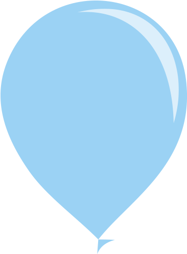 Balão Azul Claro Png - Balao Azul Bebe Png Clipart (600x600), Png Download